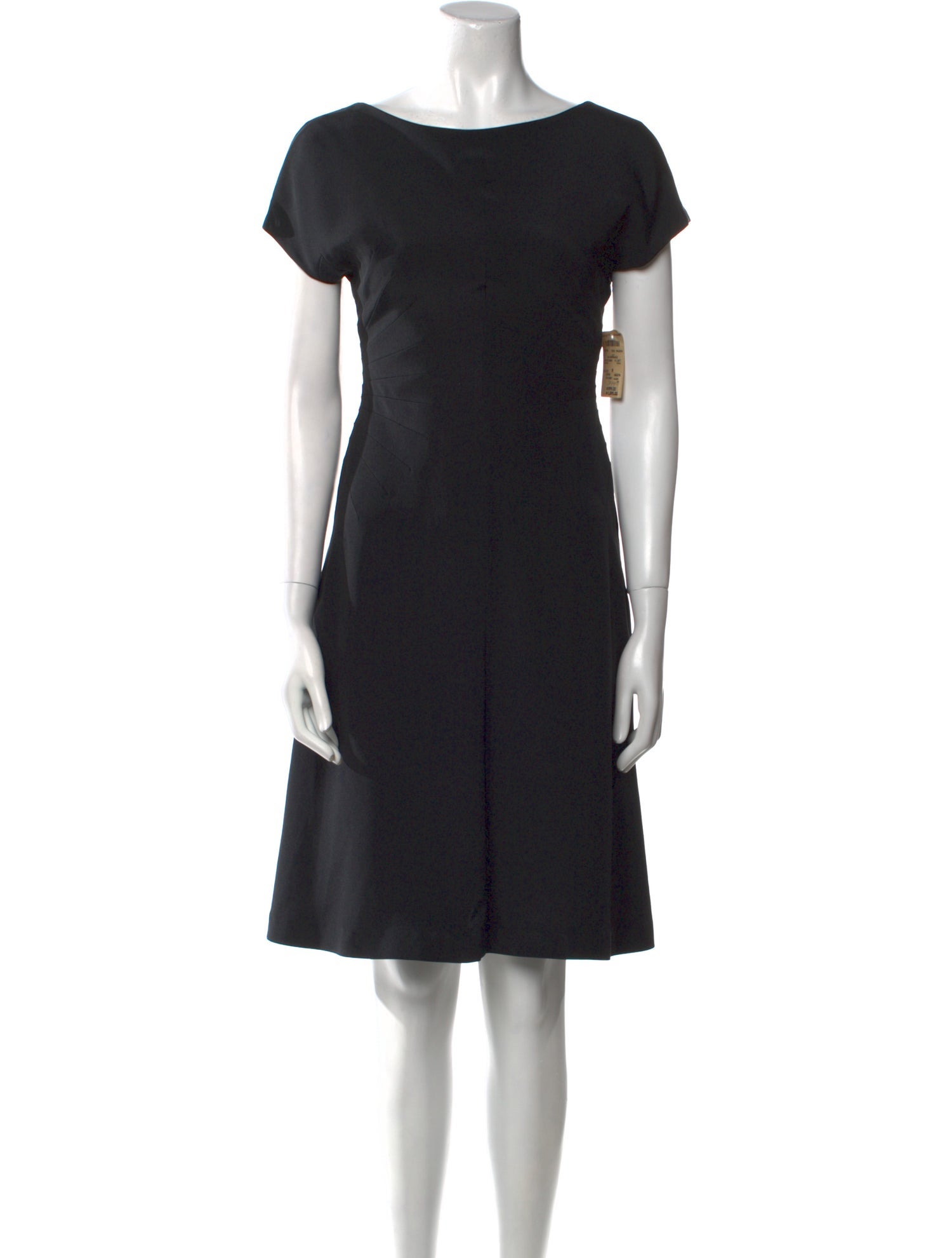 Richard Tyler Bateau Neckline Mini Dress