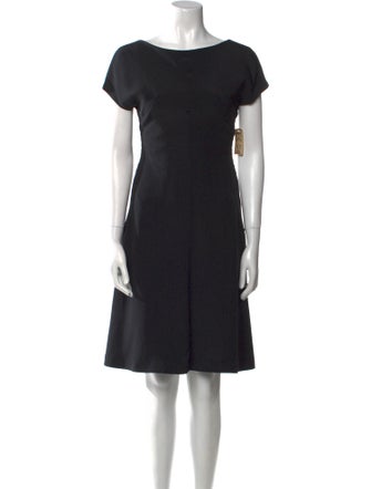 Richard Tyler Bateau Neckline Mini Dress