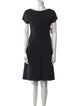 Richard Tyler Bateau Neckline Mini Dress