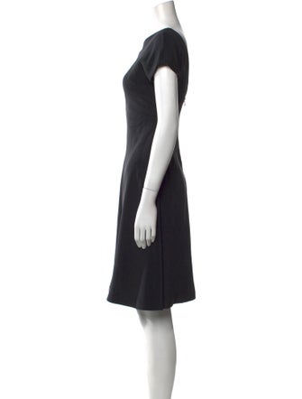 Richard Tyler Bateau Neckline Mini Dress
