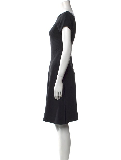 Richard Tyler Bateau Neckline Mini Dress