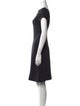 Richard Tyler Bateau Neckline Mini Dress
