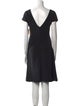 Richard Tyler Bateau Neckline Mini Dress