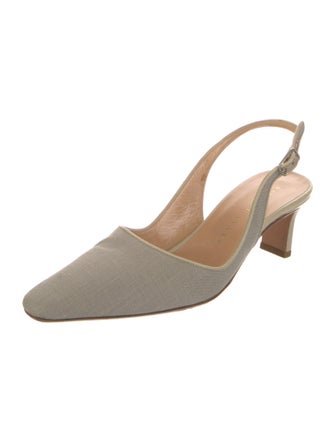 Richard Tyler Leather Slingback Pumps