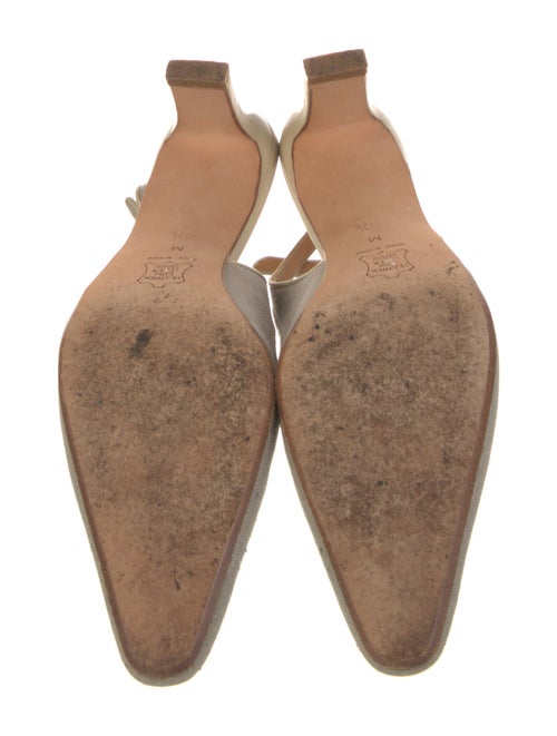 Richard Tyler Leather Slingback Pumps