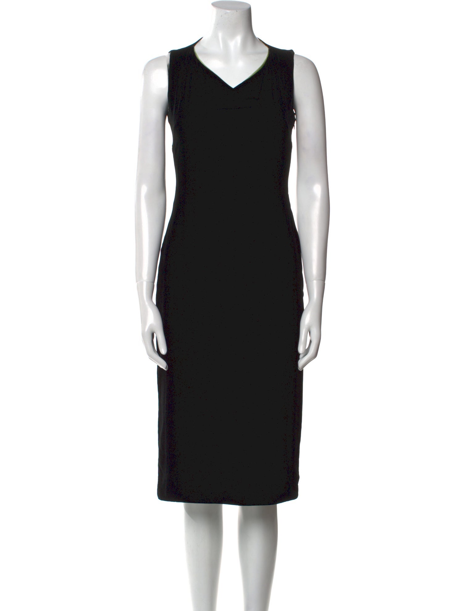 Richard Tyler V-Neck Midi Length Dress