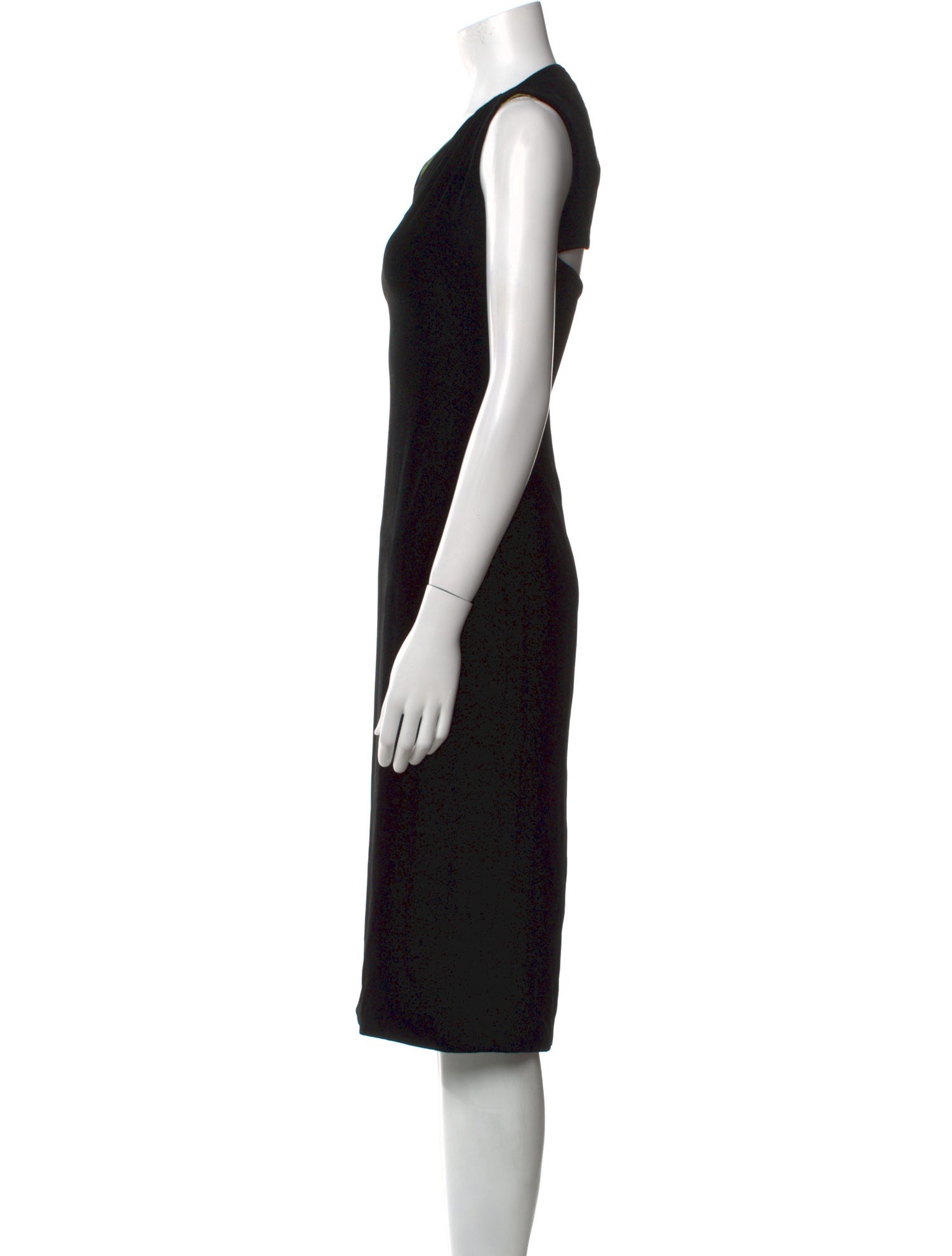 Richard Tyler V-Neck Midi Length Dress