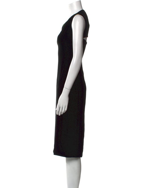 Richard Tyler V-Neck Midi Length Dress