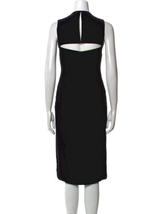 Richard Tyler V-Neck Midi Length Dress