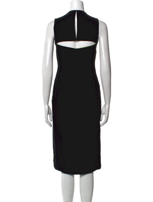 Richard Tyler V-Neck Midi Length Dress