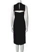 Richard Tyler V-Neck Midi Length Dress