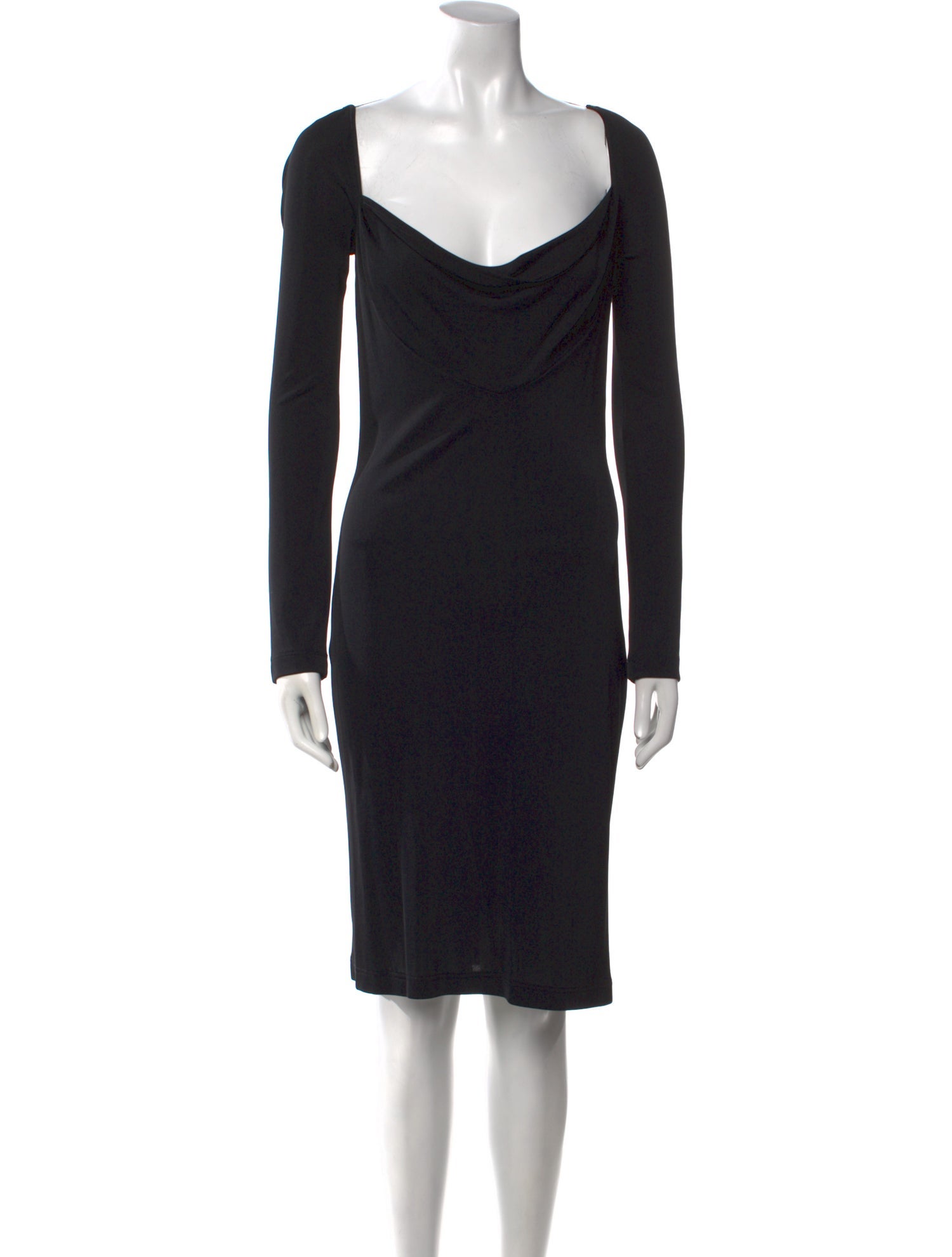 Richard Tyler Cowl Neck Mini Dress