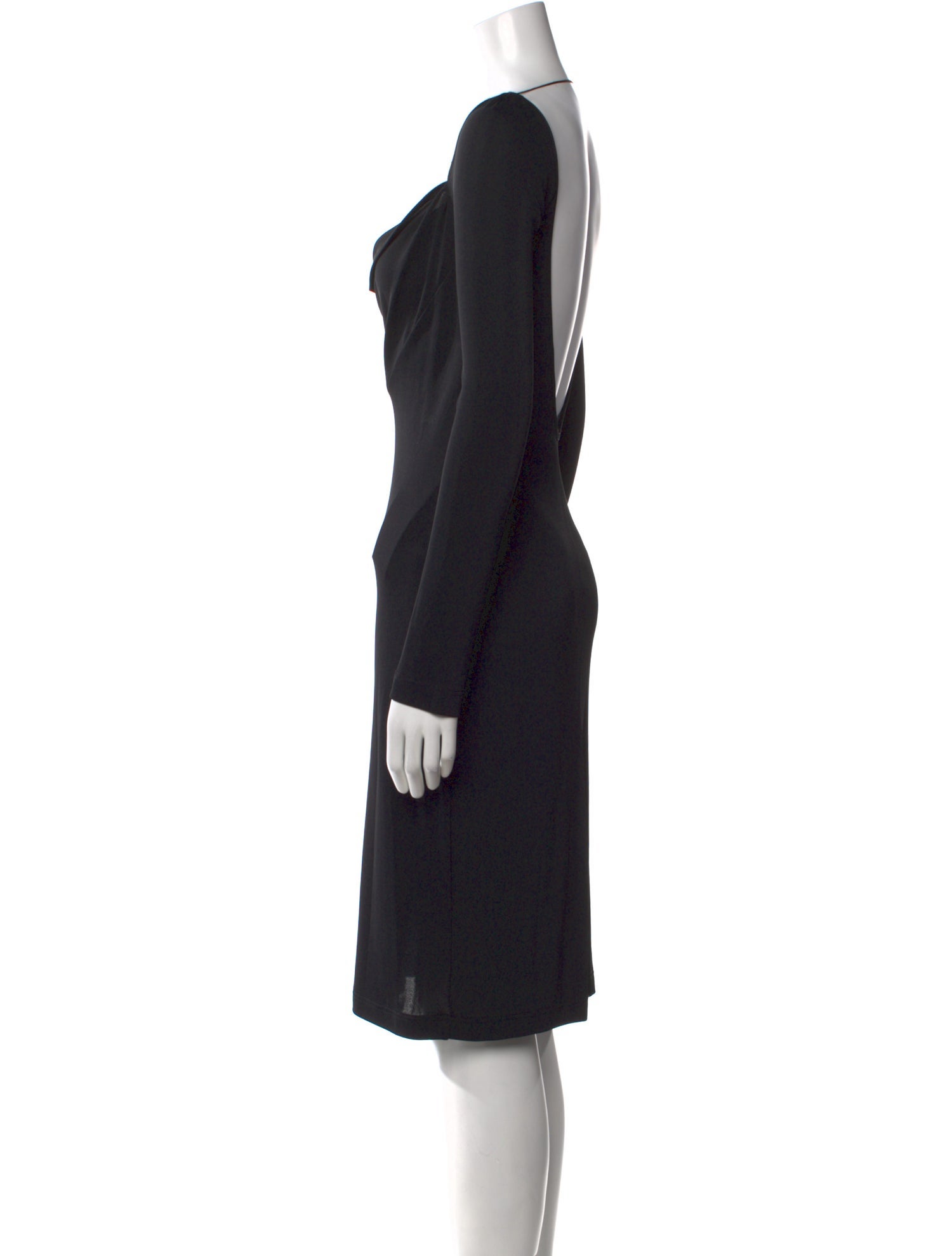 Richard Tyler Cowl Neck Mini Dress