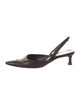 Richard Tyler Leather Slingback Pumps
