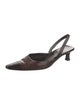 Richard Tyler Leather Slingback Pumps