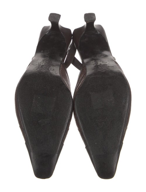 Richard Tyler Leather Slingback Pumps