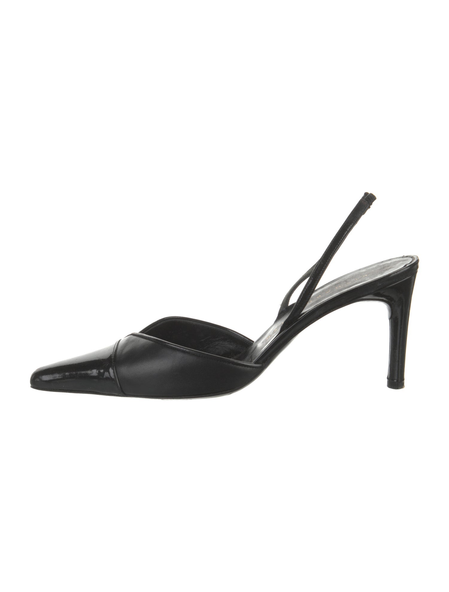 Richard Tyler Leather Slingback Pumps