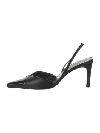 Richard Tyler Leather Slingback Pumps
