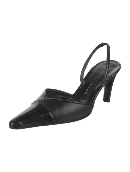 Richard Tyler Leather Slingback Pumps