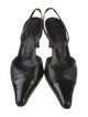 Richard Tyler Leather Slingback Pumps