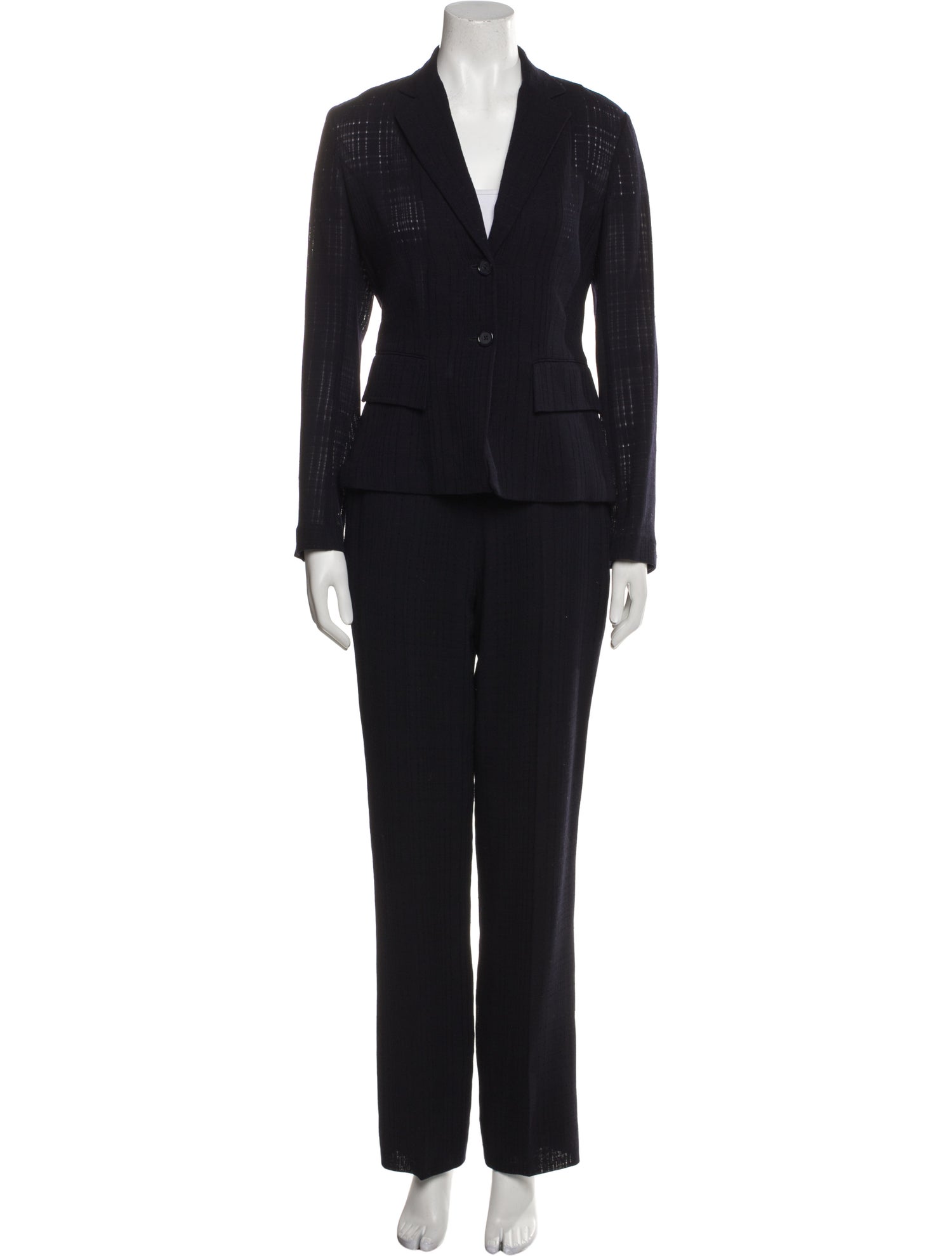 Richard Tyler Wool Pantsuit