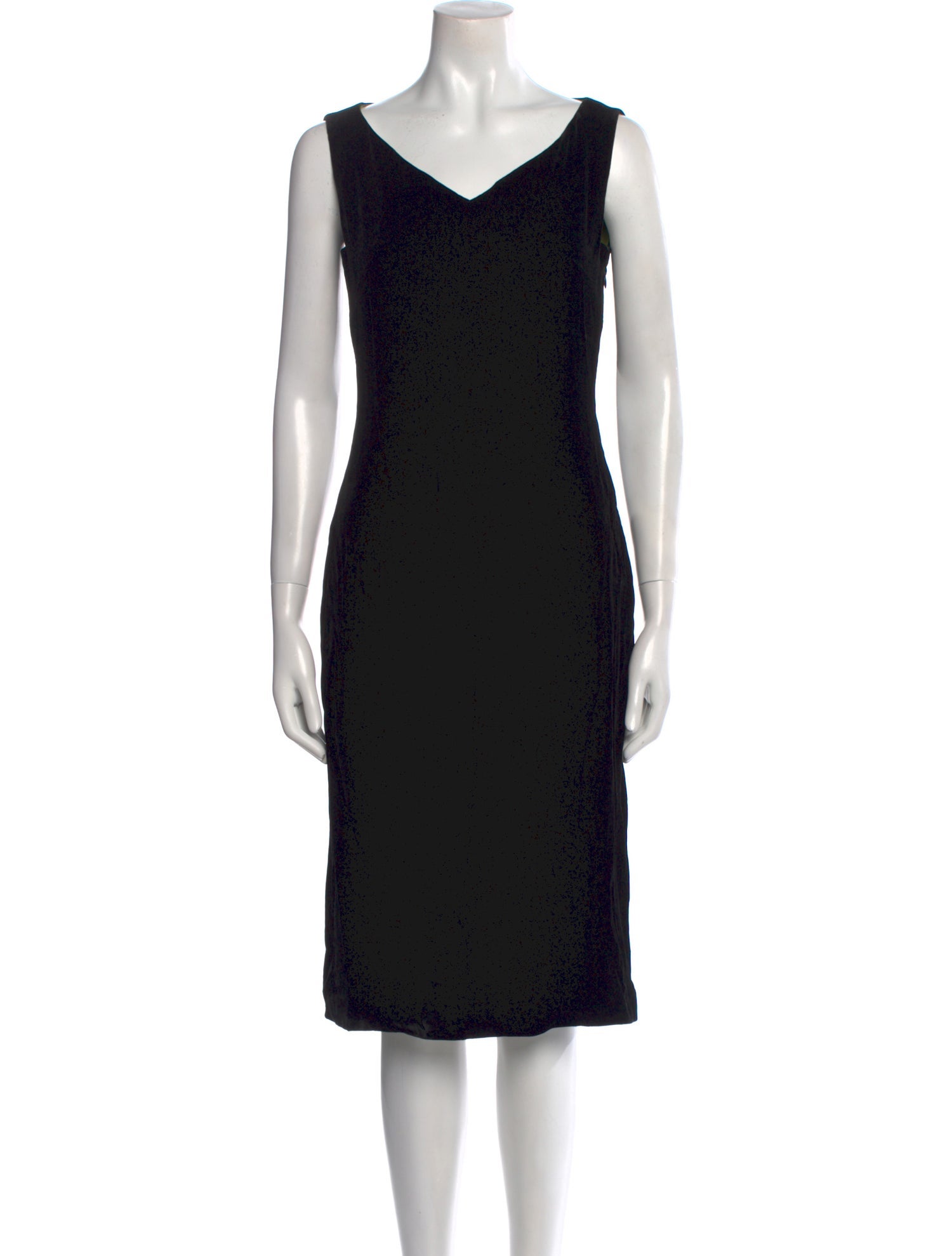 Richard Tyler V-Neck Knee-Length Dress
