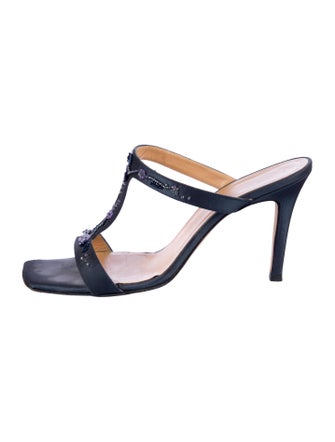 Richard Tyler Satin Slides