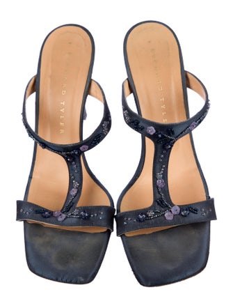 Richard Tyler Satin Slides