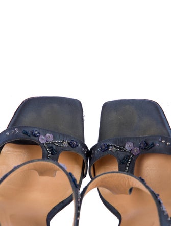 Richard Tyler Satin Slides