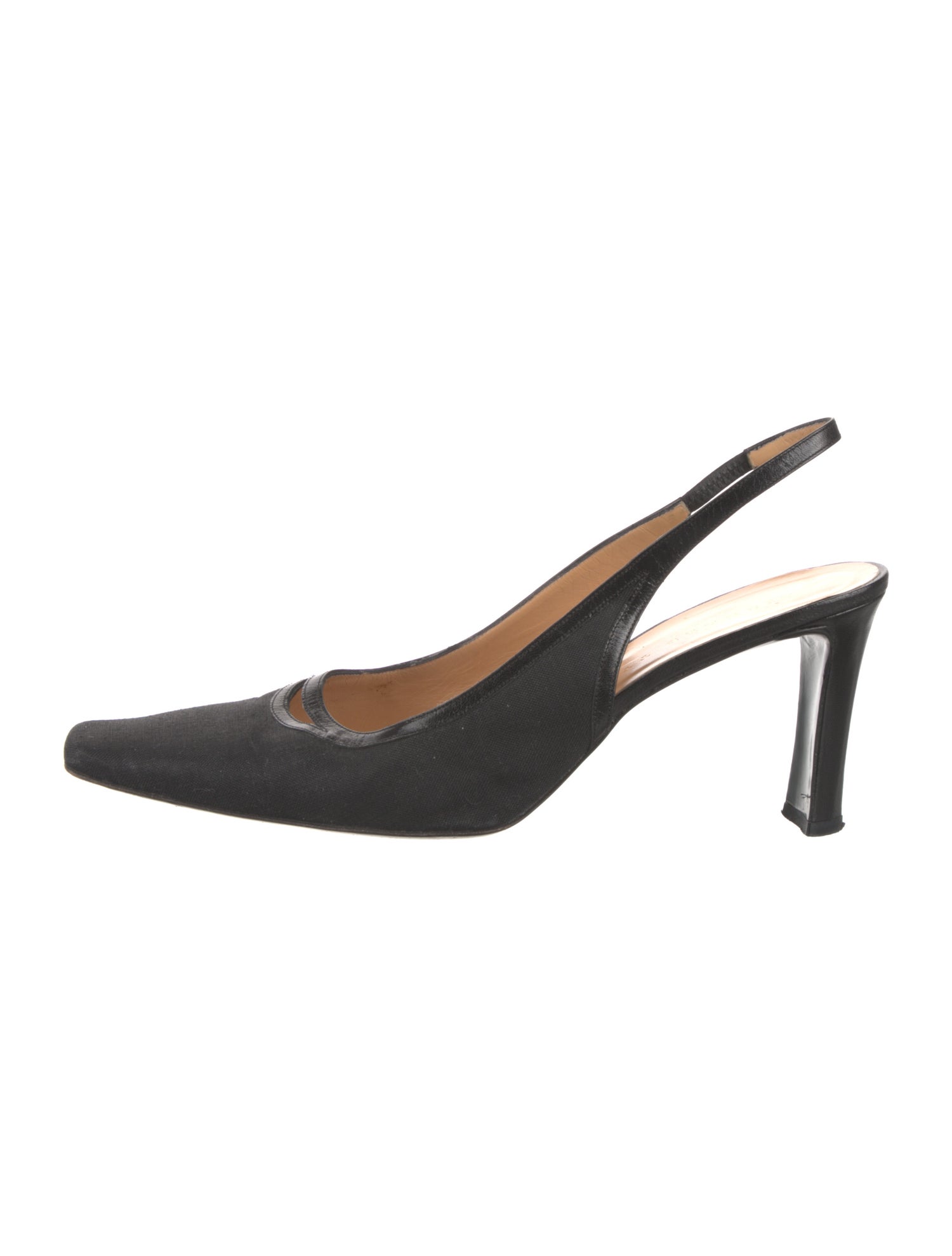 Richard Tyler Satin Slingback Pumps