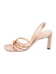 Richard Tyler Satin Beaded Accents Slingback Sandals