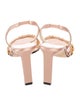 Richard Tyler Satin Beaded Accents Slingback Sandals