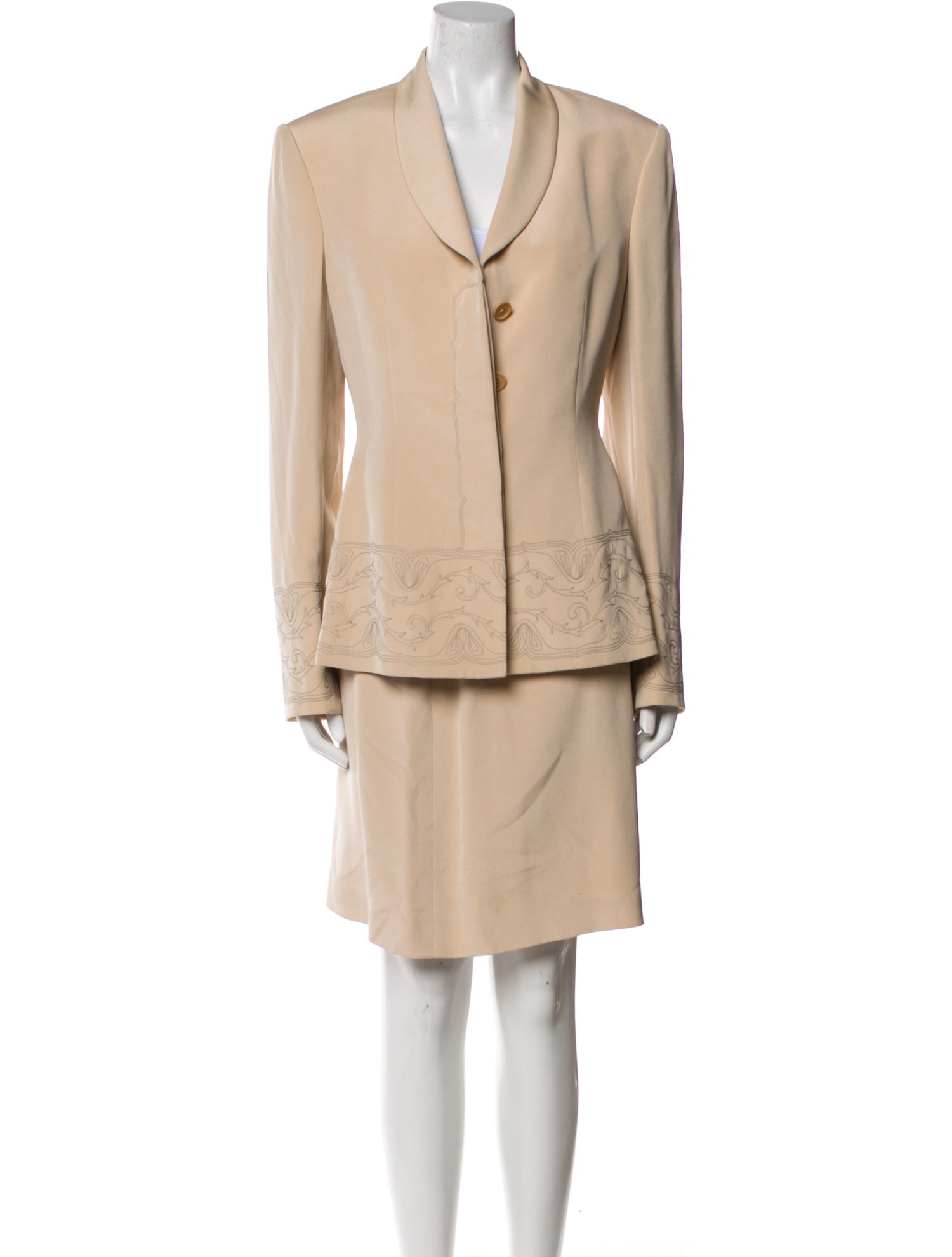 Richard Tyler Vintage 1990's Skirt Suit