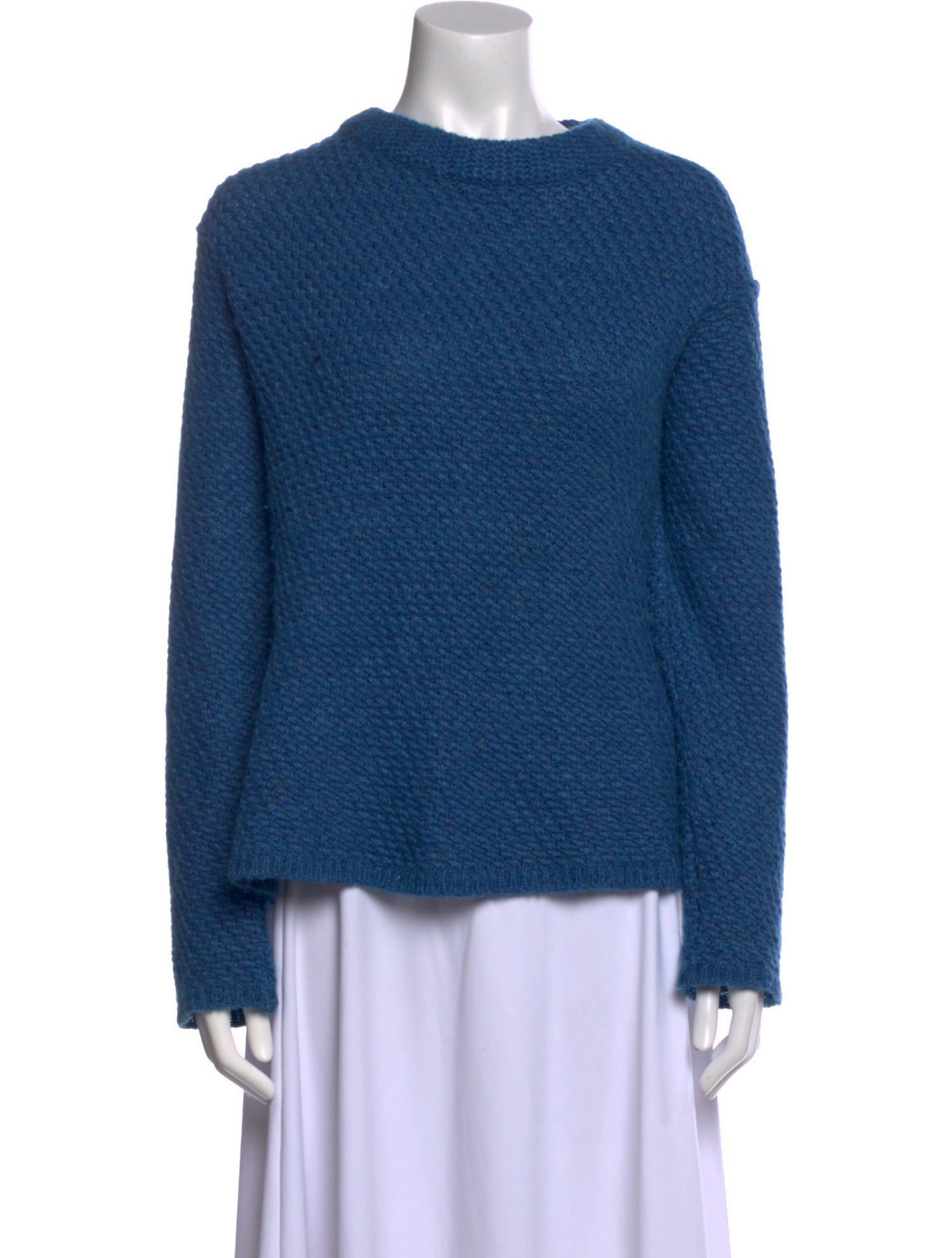 Richard Tyler Merino Wool Cowl Neck Sweater
