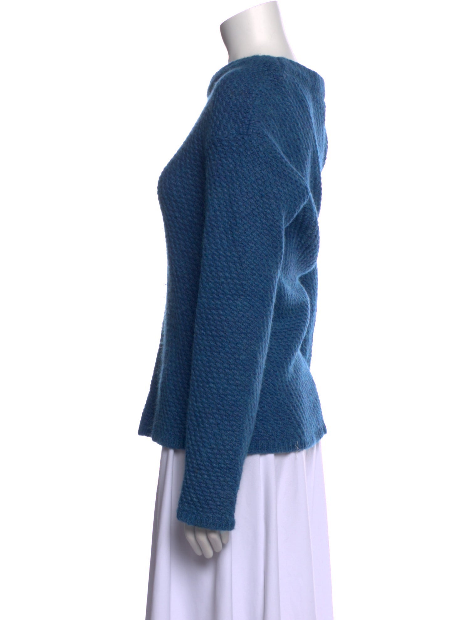 Richard Tyler Merino Wool Cowl Neck Sweater