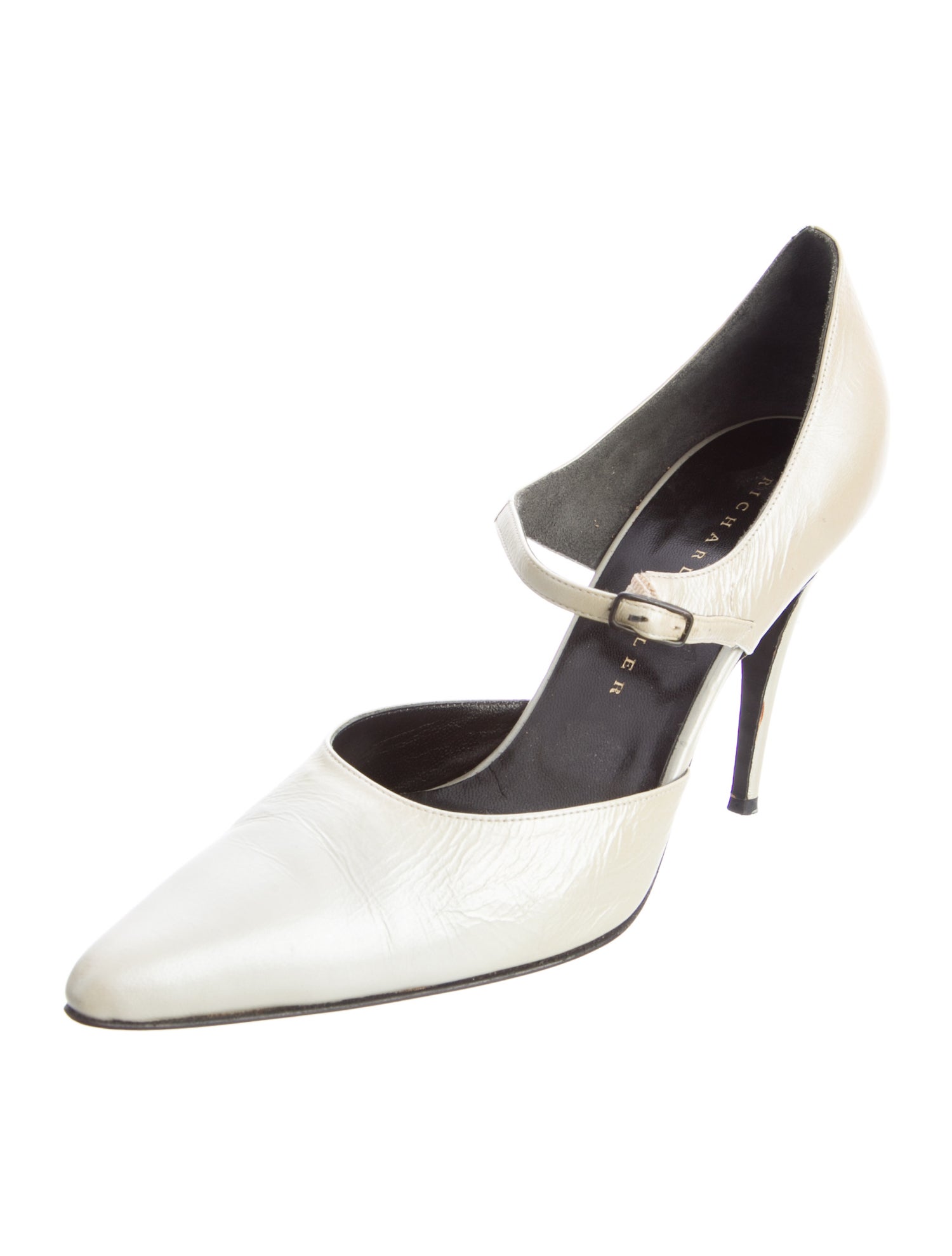 Richard Tyler Leather D'Orsay Pumps