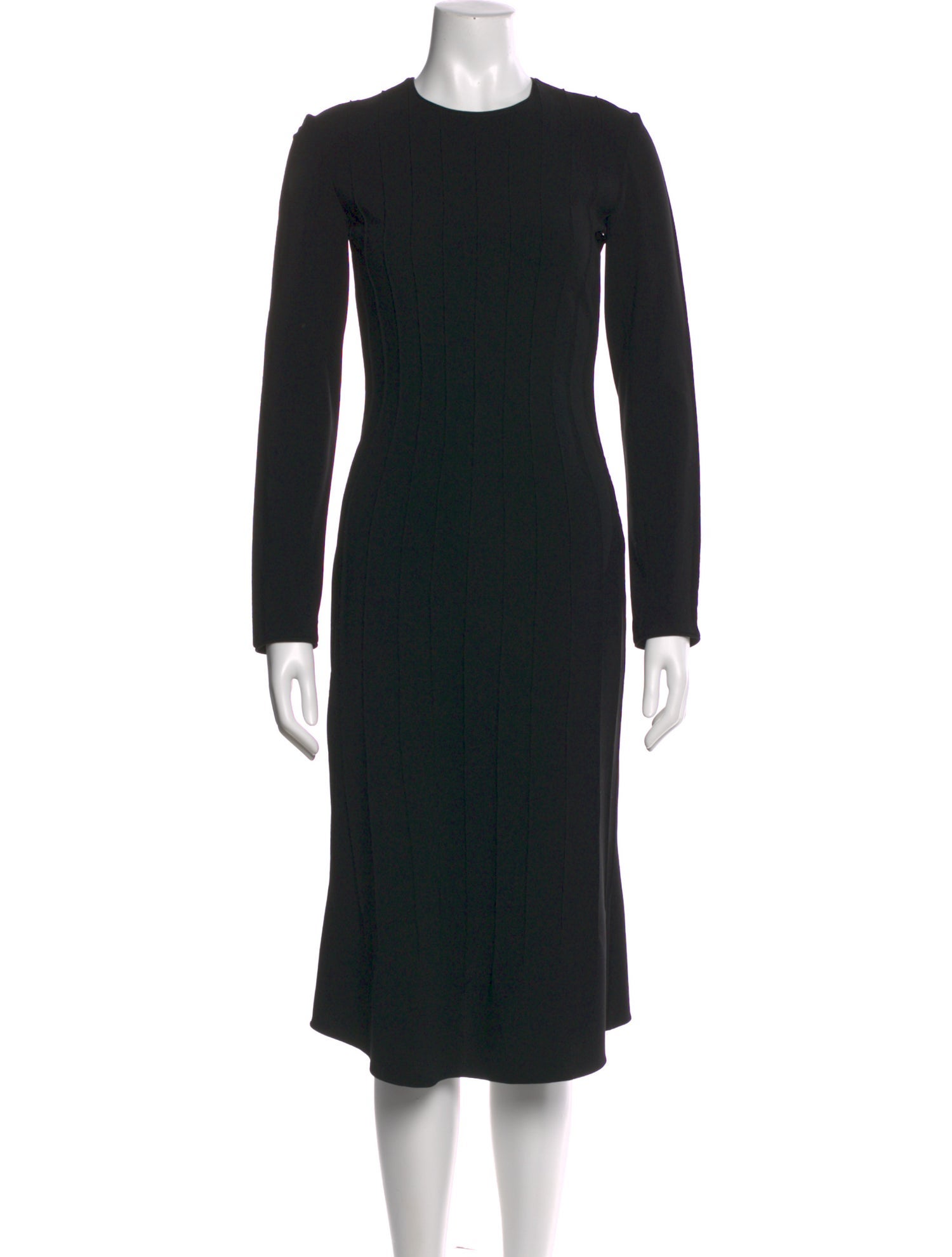 Richard Tyler Crew Neck Midi Length Dress