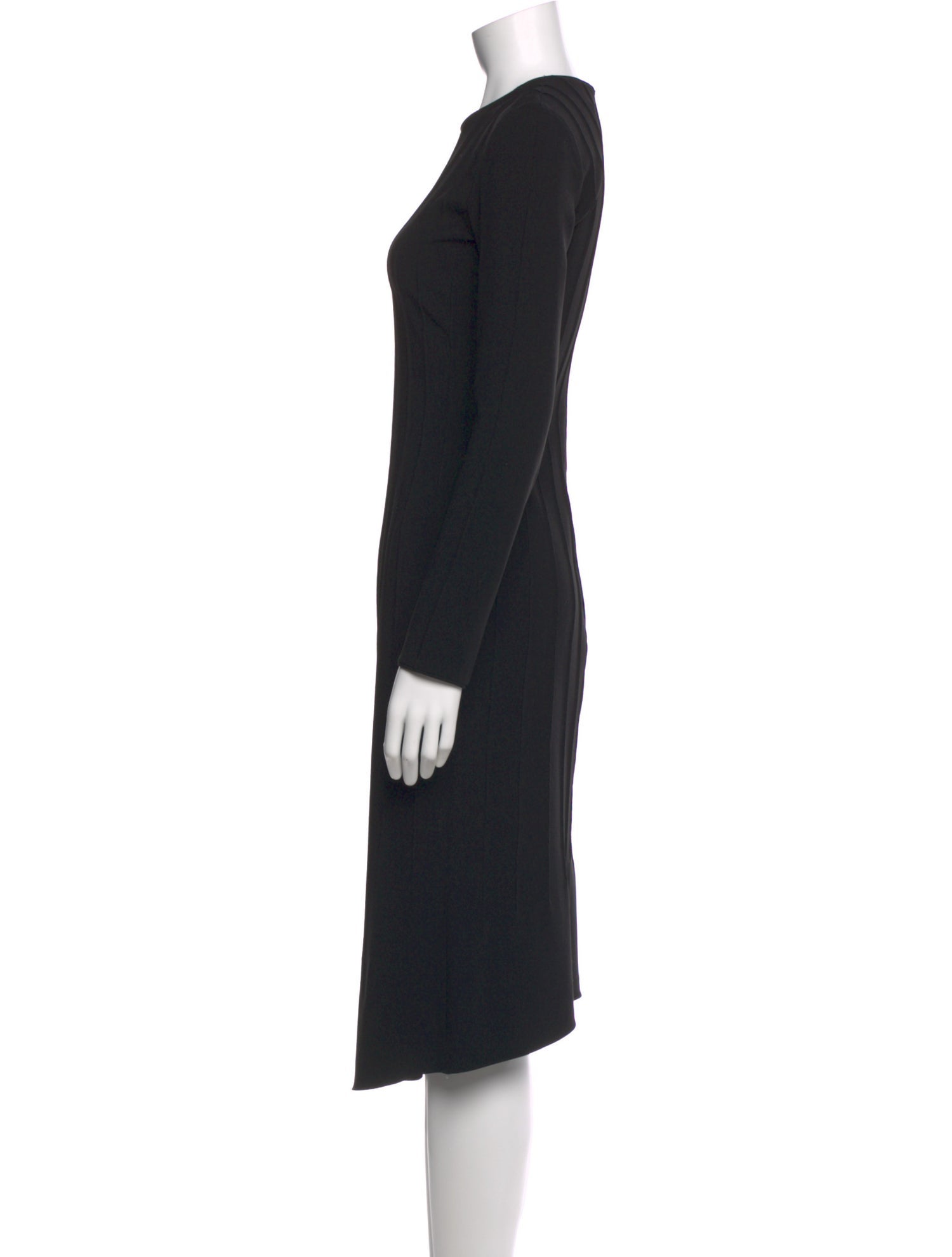 Richard Tyler Crew Neck Midi Length Dress