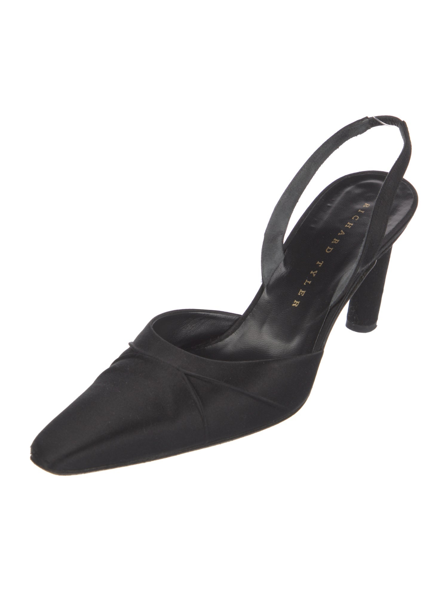 Richard Tyler Vintage Canvas Slingback Pumps