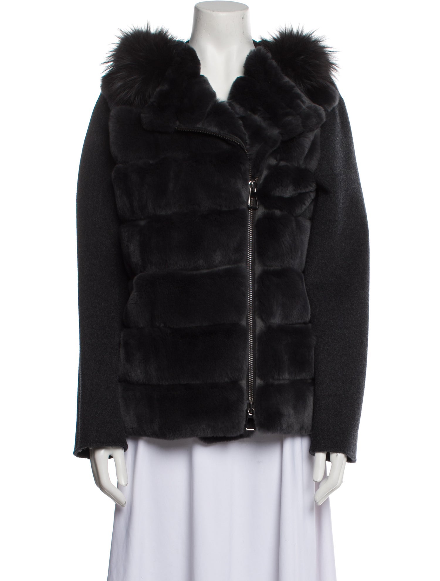 Rizal Wool Fur Coat