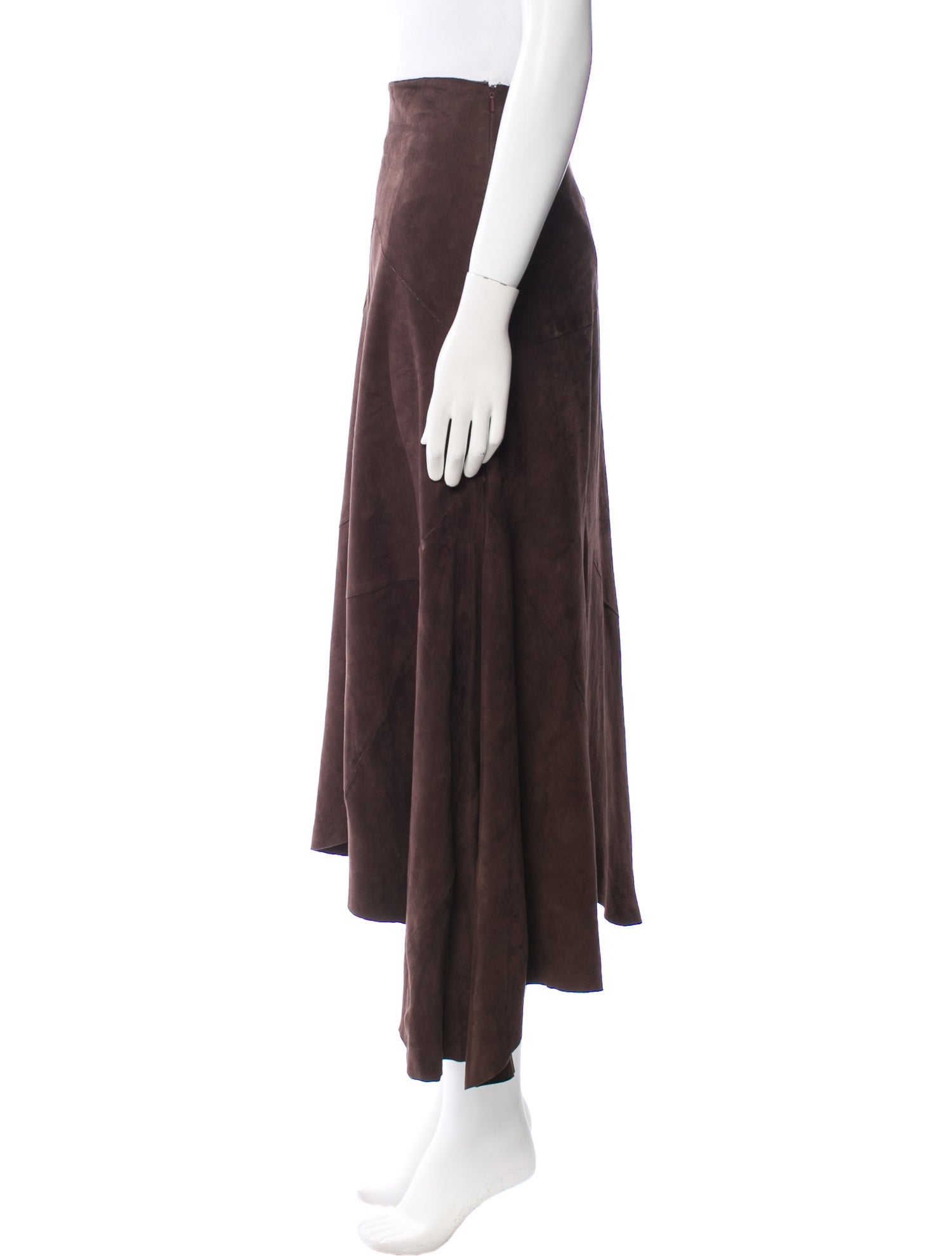 Rizal Leather Midi Length Skirt