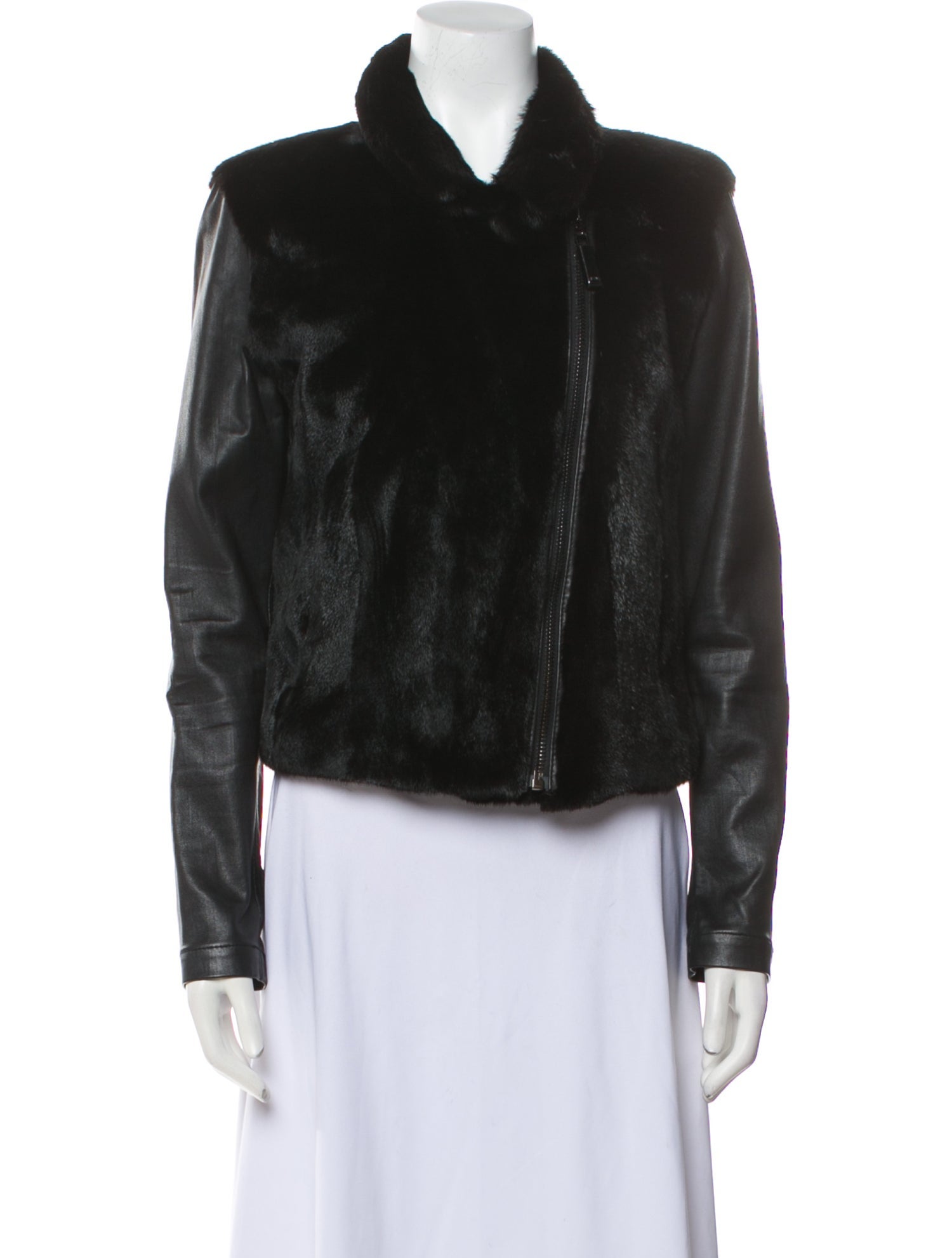 Rizal Lambskin Faux Fur Jacket
