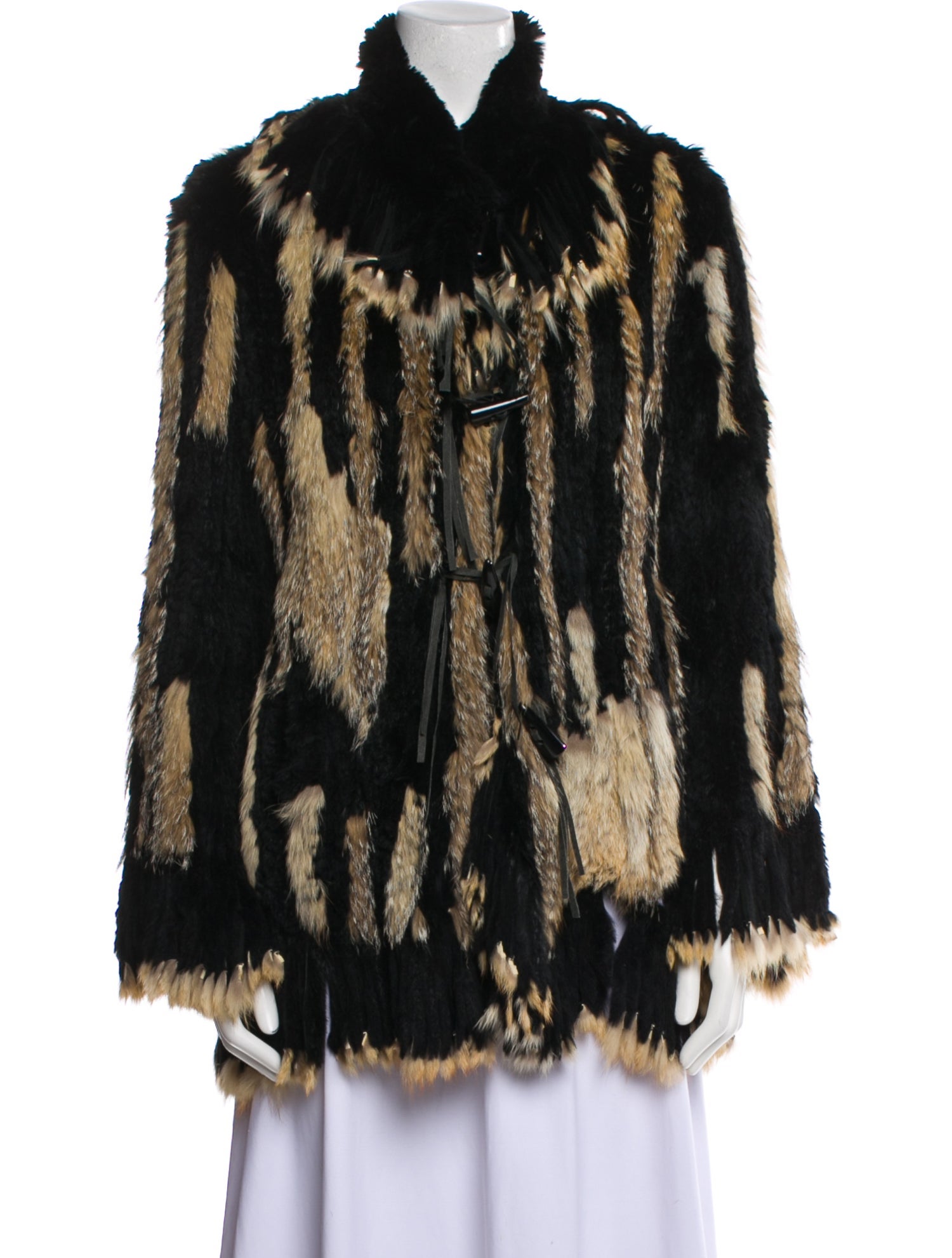 Rizal Fur Printed Fur Jacket