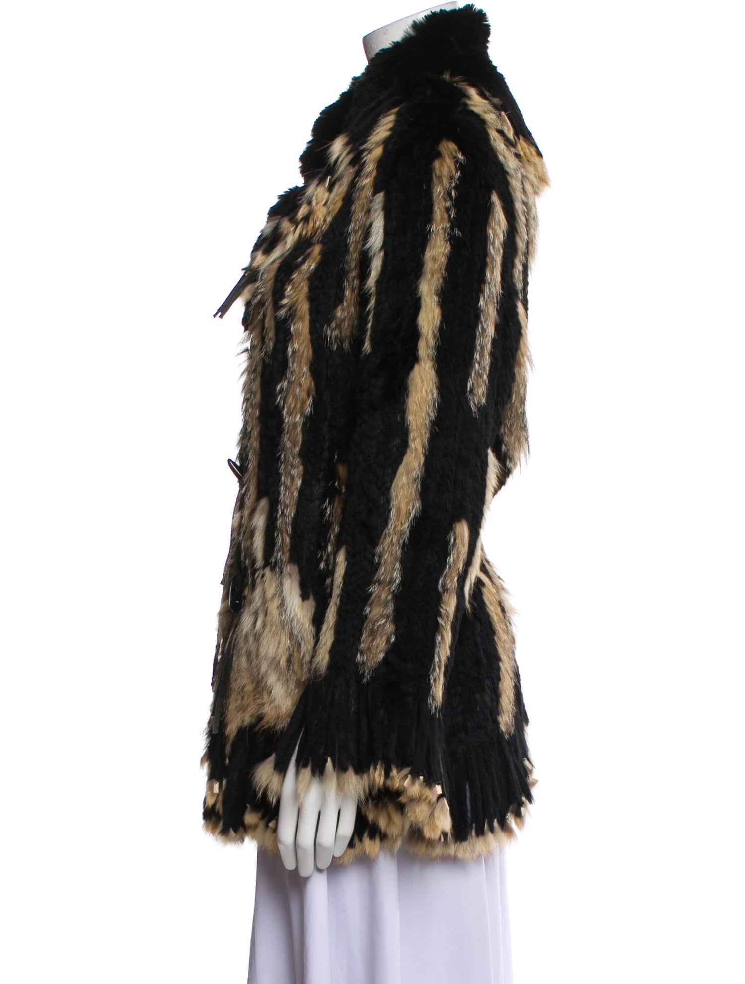Rizal Fur Printed Fur Jacket