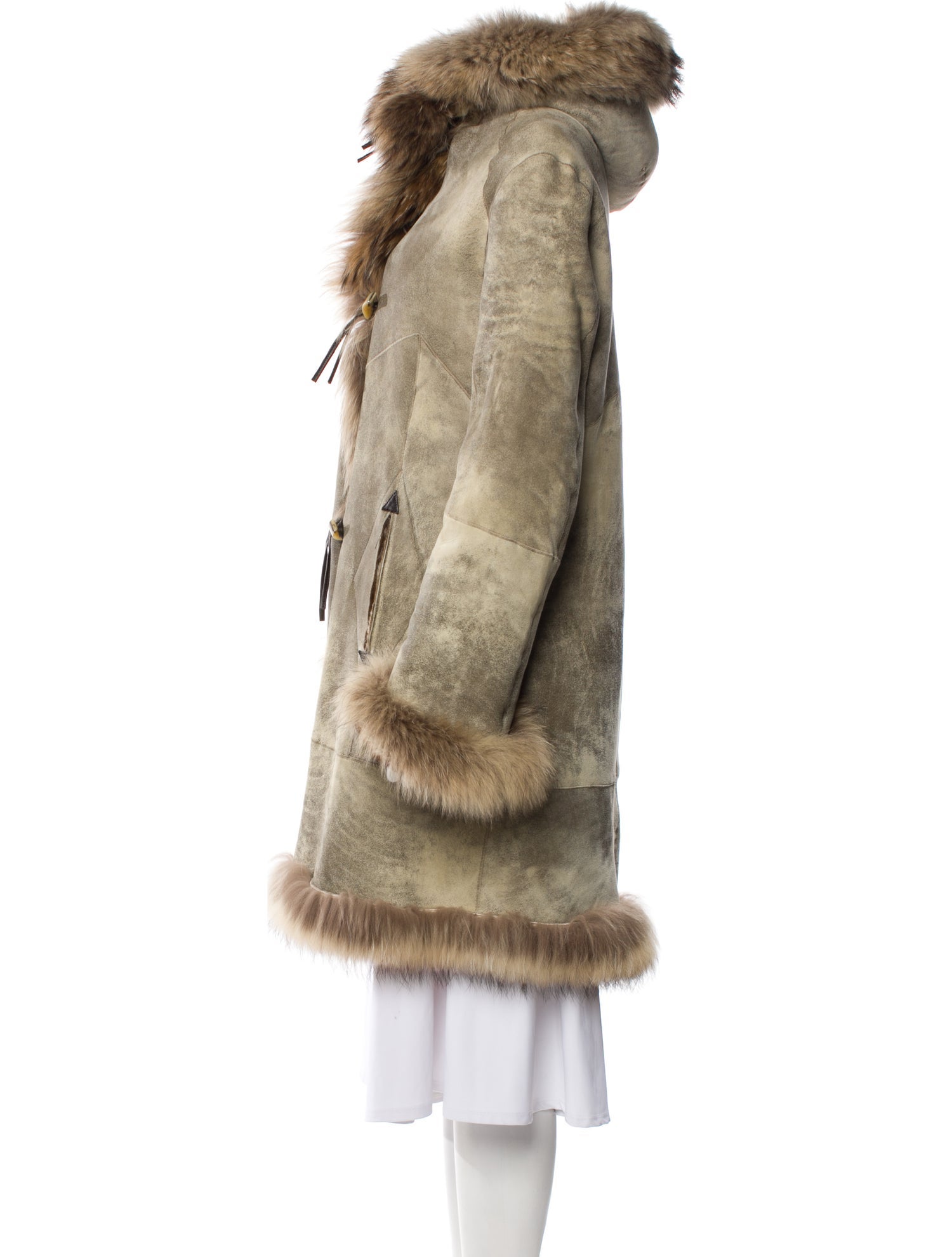 Rizal Shearling Fur Coat