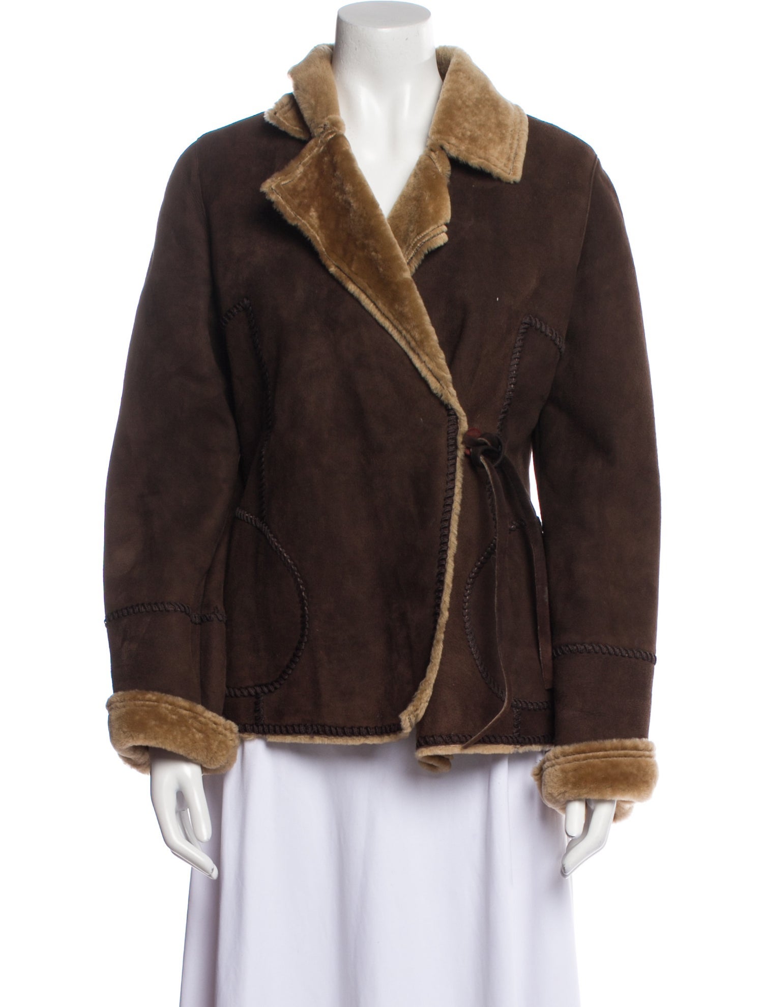 Rizal Leather Faux Fur Jacket