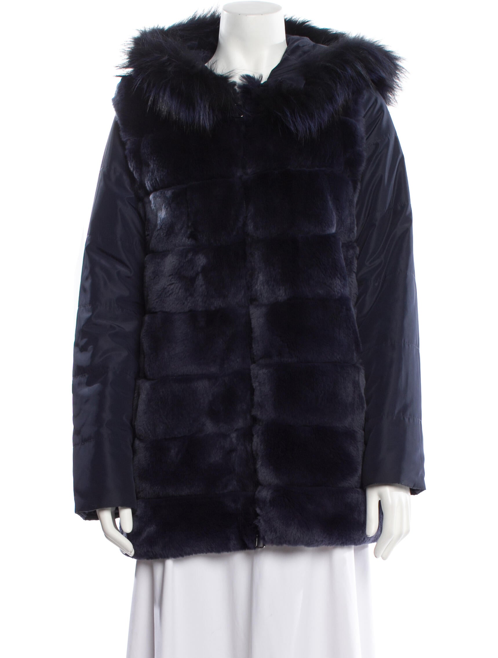 Rizal Nylon Faux Fur Jacket