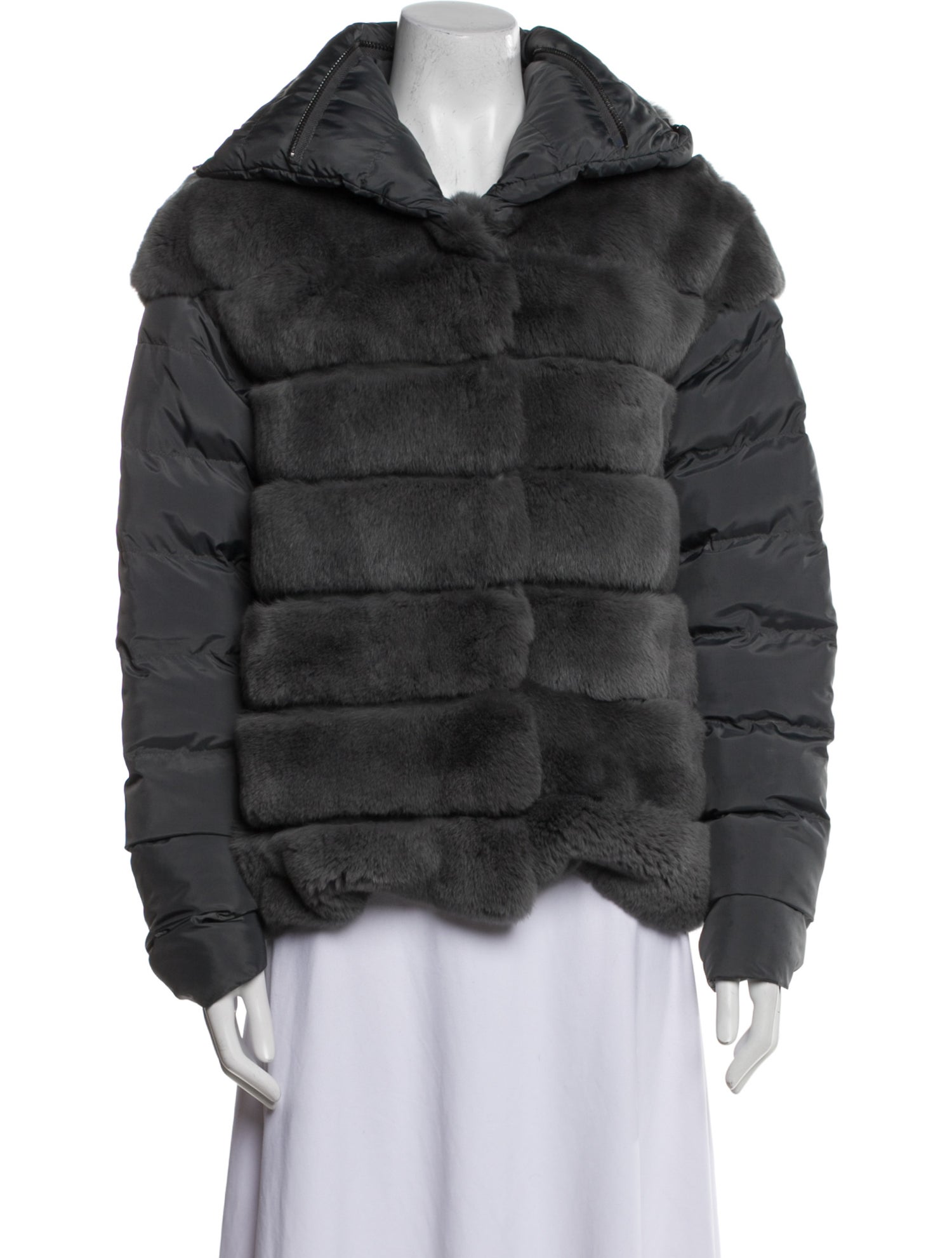 Rizal Goat Leather Down Coat