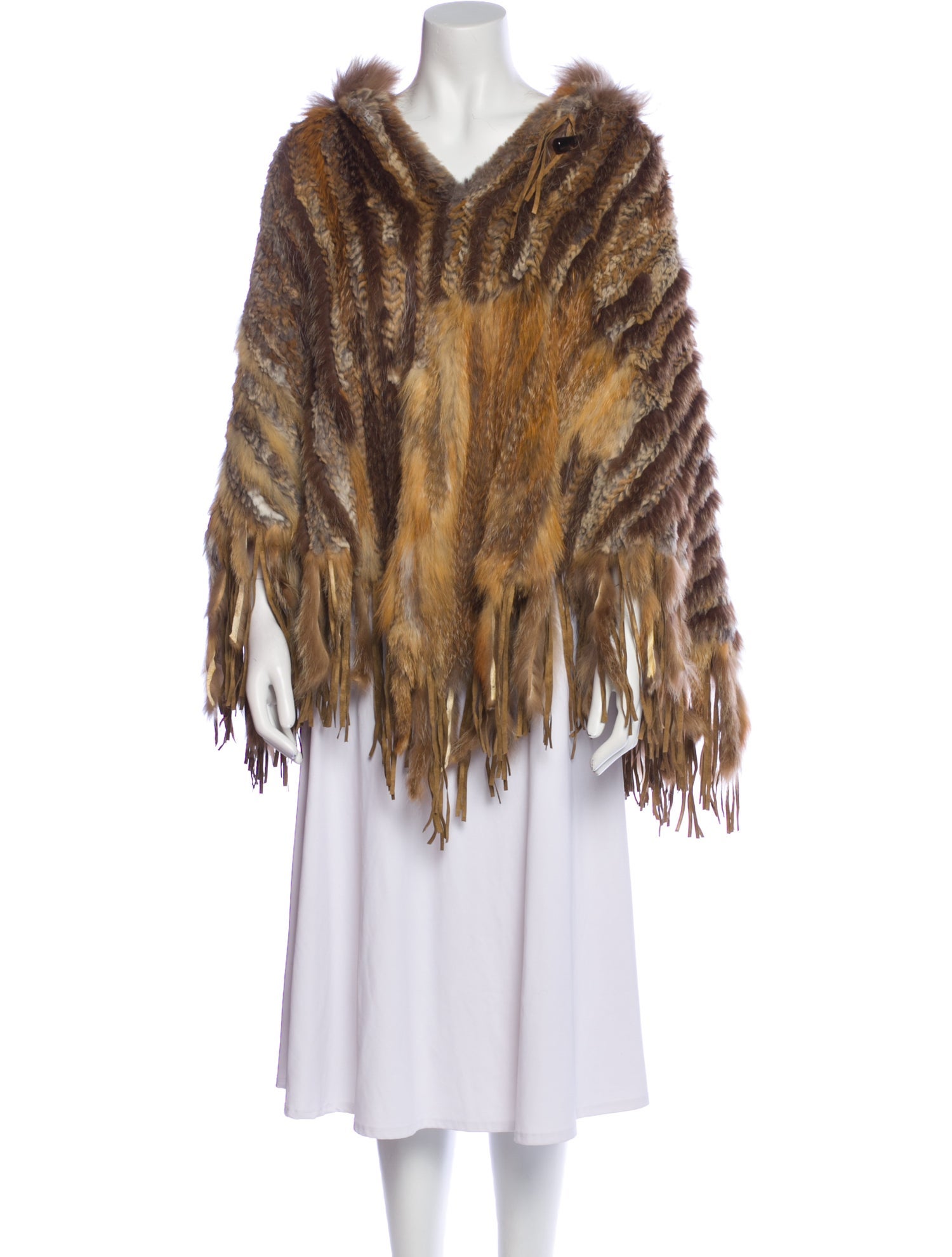 Rizal Fur Animal Print Fur Jacket