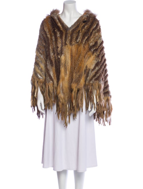 Rizal Fur Animal Print Fur Jacket